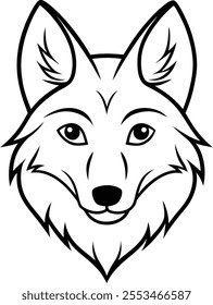 Silhouette Vector Illustration | Animal Head Mascot Logo Design
