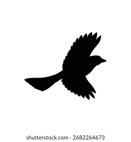 silhouette vector illustration of a bird