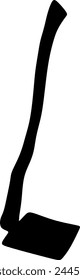 silhouette vector illustration of carpentry agricultural plantation tools