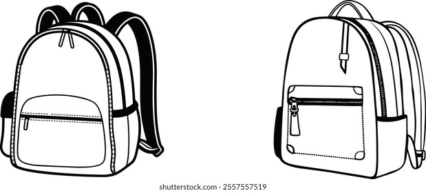 silhouette vector illustration school bag