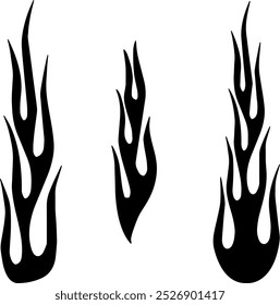 Silhouette Vektorbild von Feuer