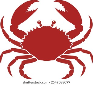 a silhouette vector image of Japanese Spider Crab