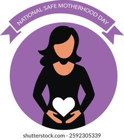 Silhouette vector Image of Motherhood