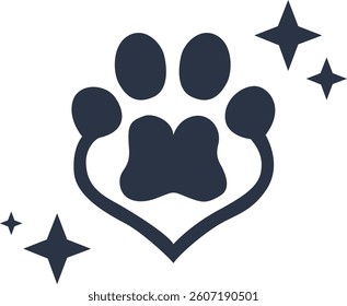 Silhouette Vector image of pet day