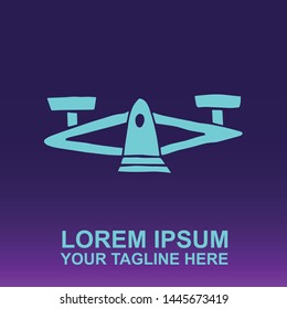 Silhouette Vector Logo of Blue Weight Balance Measurement for Comparison and Justice on Gradient Color Background Violet and Pink. Illustration for Print, Element, Concept, and Template.