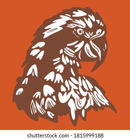 vector de silueta de ave de loro 