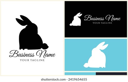 Silhouette-Vektorgrafik-Logo-Vorlage