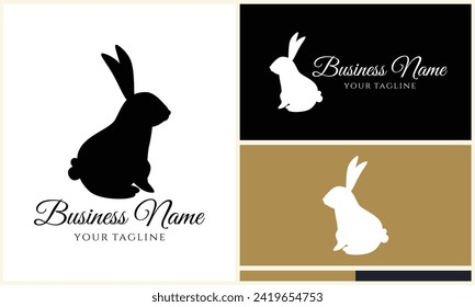 Silhouette-Vektorgrafik-Logo-Vorlage