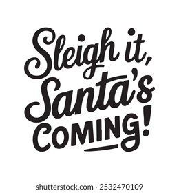 Silhouette Vektor Stil Typografie Weihnachten T-Shirt Designs 