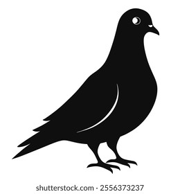 Silhouette vector with white background
