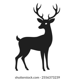 Silhouette vector with white background