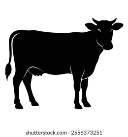 Silhouette vector with white background