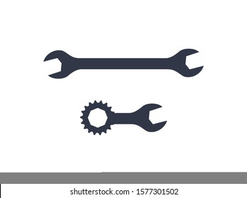 Silhouette vector of Wrenches gear design eps format