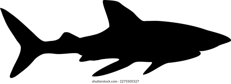 Silhouette vektor eines Hais