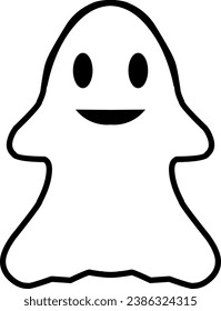 Silhouette of a very happy ghost