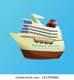 Silhouette of vessel. boat, sea cruise for vacation, travel speed yacht and marine sailboat vector icon