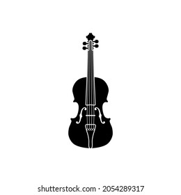 Silhouette de Violin Viola Cello Fiddle Contrabass Doble Bass