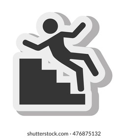 silhouette warning accident scale