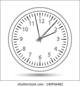 silhouette watch vector illustration