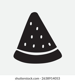 Silhouette of watermelon. Vector graphic design. Illustration on white background.