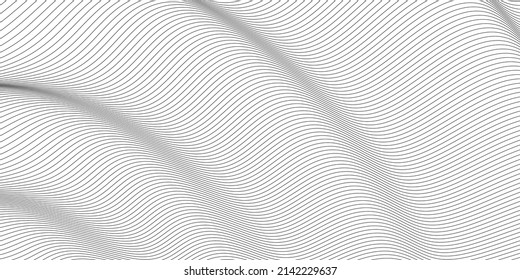 Silhouette Wave Japanese Pattern Background Texture