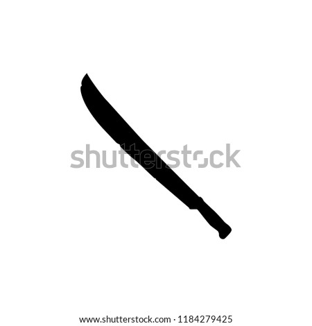 Silhouette Weapon Machete Knife