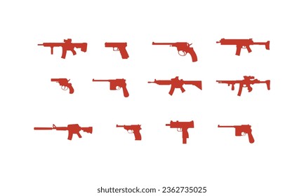 silhouette of weapon vector illustration