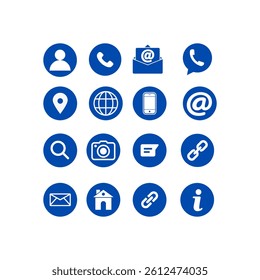 Silhouette of Web icon Set