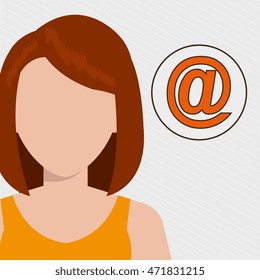 silhouette web internet app vector illustratio graphic