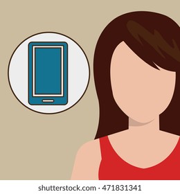 silhouette web internet app vector illustration graphic