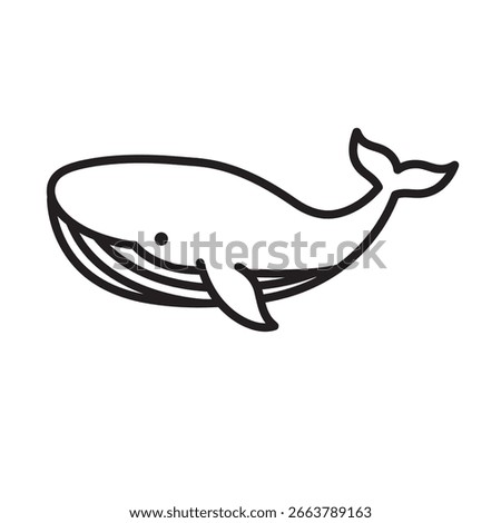 silhouette of a whale on a white background