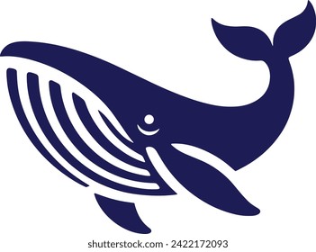 silhouette whales for digital and print