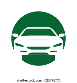 silhouette white car