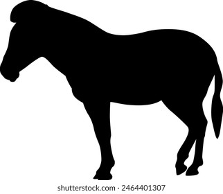 Silhouette wild forest animal vector