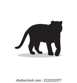 silueta de un tigre salvaje