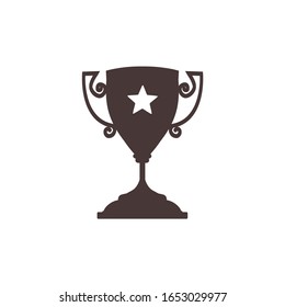 Silhouette of Winner's trophy icon
