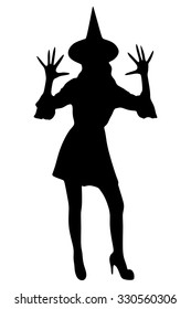 Silhouette of witch