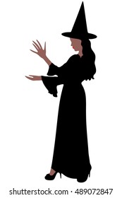Silhouette of witch