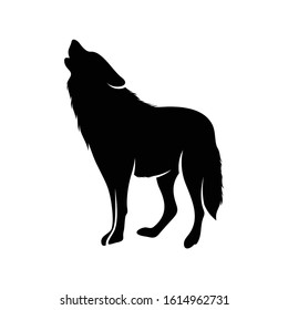 Silhouette Border Collie Dog Idle Pose Stock Vector (Royalty Free ...