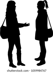 Silhouette of a woman.