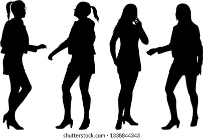 Silhouette of a woman.