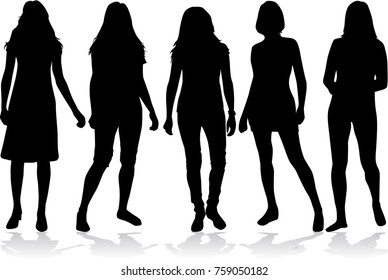 シルエット 女性 の画像 写真素材 ベクター画像 Shutterstock