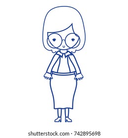 silhouette woman with hairstyle and elegant clothes design