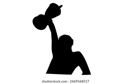 silhouette of woman holding golden trophy