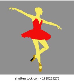silhouette of a woman practicing ballet to get better at the show
