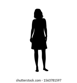 157,525 Woman standing silhouette Images, Stock Photos & Vectors ...
