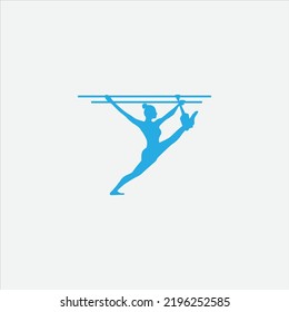 A silhouette of a woman in a yoga or pilates pose