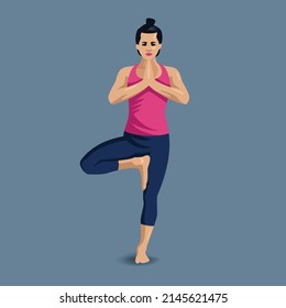 Silhouette of a woman in yoga poses - chakras and meditation