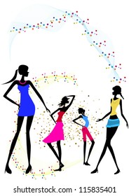 silhouette women