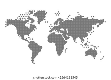 Silhouette World Map Vector - High-Quality Editable Maps for Designs.Explore a wide collection of silhouette world map vectors perfect for graphic design, presentations, and creative projects.